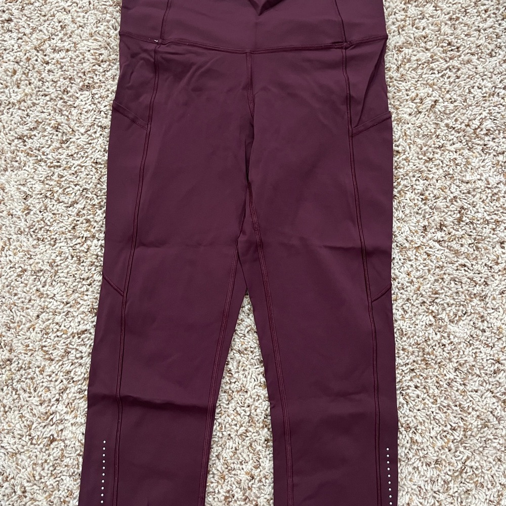 Lululemon Athletica Maroon Align Seamless Leggings High-Rise